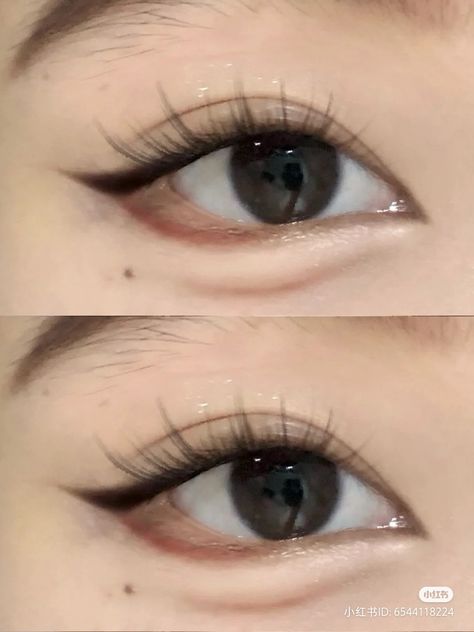 Douyin Makeup On White Person, K Pop Idol Makeup, Manhwa Makeup, Doyun Makeup Look, Doujin Makeup Trend, Kpop Eyes, Bayonetta Makeup, Asian Makeup Tutorials, Douyin Makeup