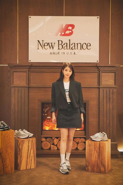 Iu New Balance, Girl Inspiration, Pop Up Store, Korean Actress, Korean Girl, Fashion Item, New Balance, Korean Fashion, Fashion Inspo