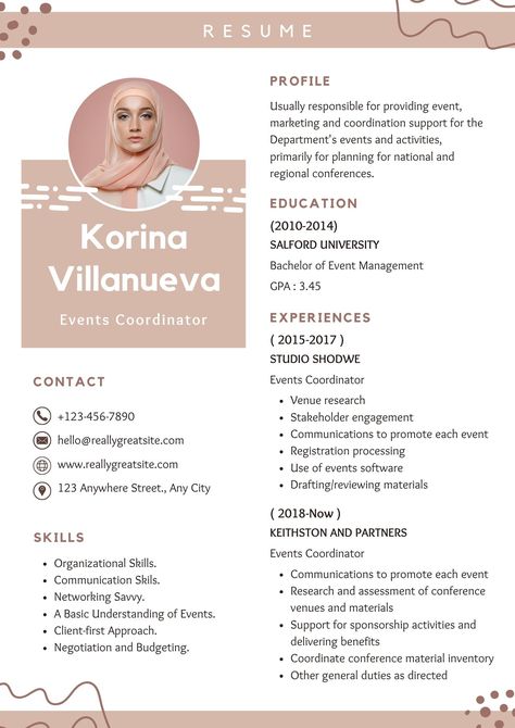 Event Manager Resume, Event Coordinator Resume, Resume Design Ideas, Event Planner Resume, Management Resume, Event Planers, Applying For Jobs, Resume Profile, Project Manager Resume