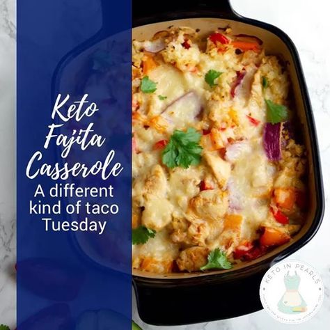 Fajita Casserole, Low Carb Pancake Recipe, Keto Casseroles, Sugar Free Maple Syrup, Parmesan Crusted Chicken, Fajita Recipe, Keto Cooking, Keto Meals, Net Carbs