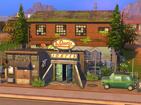 Ts4 Nightclub, Sims 4 Club Lot, Sims 4 Club Ideas, Sims 4 Shop Build, Sims 4 Gallery Lots, Sims 4 Nightclub, Sims 4 Loft, Sims Lots, Ts4 Builds