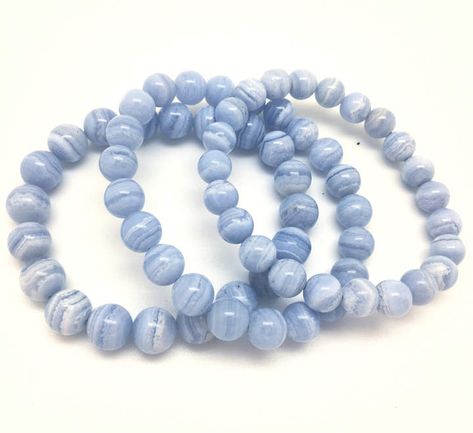 Blue Lace Agate Jewelry, Blue Lace Agate Bracelet, Gemstone Chips Bracelet, Blue Gemstone Bracelet, Blue Crystal Bracelet, Best Crystals, Crystal Healing Bracelets, Bracelet Blue, Chakra Bracelet