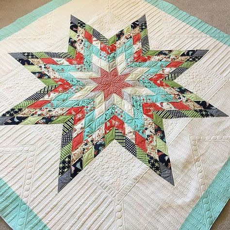 Jellied Lone Star Quilt Felt Collage, Lonestar Quilt, Lone Star Quilt Pattern, Quilt Board, Custom Quilting, Car Fabric, Lone Star Quilt, Basic Quilt, Quilt Care