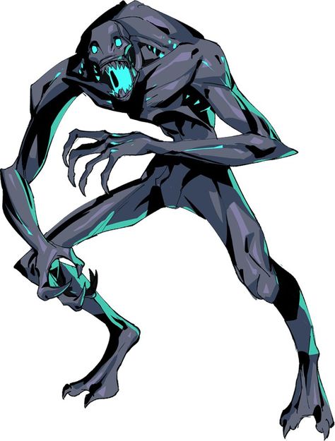 Arte tirada do cliente do jogo. Monster Villain Character Design, Alien Monster Concept Art, Mist Monster, Alien Concept Art Character Design, Alien Oc Design, Izuku X Harem, Monster Alien, Shadow Creatures, Monster Artwork