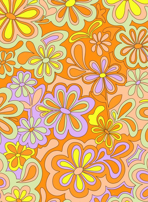 Hippie Background, Wallpaper Hippie, Vintage Wallpaper Patterns, Background Phone, Wallpaper Patterns, Hippie Wallpaper, Picture Collage Wall, Phone Wallpaper Patterns, Tapeta Pro Iphone