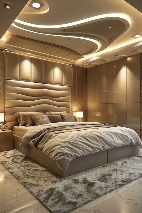 Ceiling Design Modern Bedroom Interiors, Best False Ceiling Designs, Latest False Ceiling Designs, Bedroom Ideas Luxury, Bedroom Wall Decor Above Bed, Gypsum Ceiling Design, False Ceiling Bedroom, Ceiling Design Ideas, New Ceiling Design