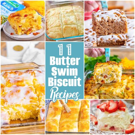 The Best Butter Swim Biscuit Recipes Swim Biscuit Recipe, Easy Homemade Rolls, Recipes Biscuits, Butter Swim Biscuits, Swim Biscuits, Biscuits Homemade, Easy Homemade Biscuits, Yummy Biscuits, Best Banana Pudding