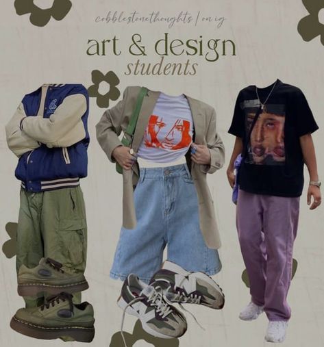 Fashion Student Aesthetic Outfit, Film Major Aesthetic Outfits, Film Student Outfit, Film Student Aesthetic Outfit, Art Student Aesthetic Outfit, Art Student Fashion, Artist Outfit Aesthetic, Art School Outfit, Art Student Outfit