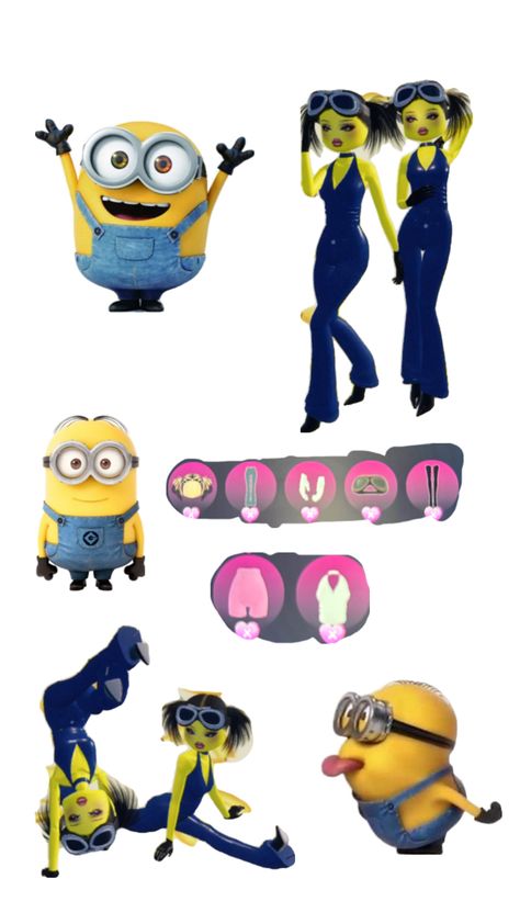 dress to impress with my baddies Minion Dress, Minion, The Moon, Dress To Impress, Moon, Minions