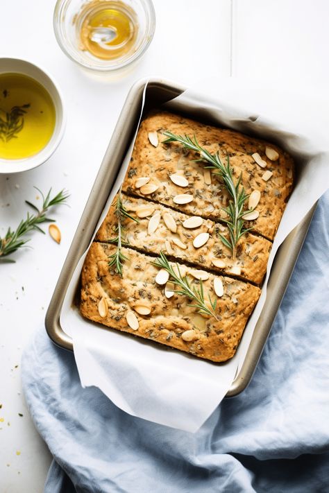 Unforgettable Vegan Keto Almond Flour Focaccia Bread Recipe: Satisfy Your Carb Cravings Guilt-Free! Bread Made With Almond Flour, Vegan Ketogenic Diet, Italian Baking, Carb Cravings, Foccacia Bread, Focaccia Bread Recipe, Focaccia Bread, Vegan Keto, Dried Tomatoes