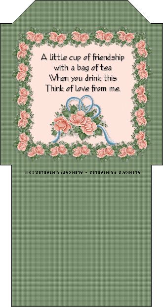 Tea Poems, Friendship Tea, Tea Cup Card, 3d Templates, Tea Crafts, Secret Sister, Tea Quotes, Tea Bag Holder, Christmas Tea