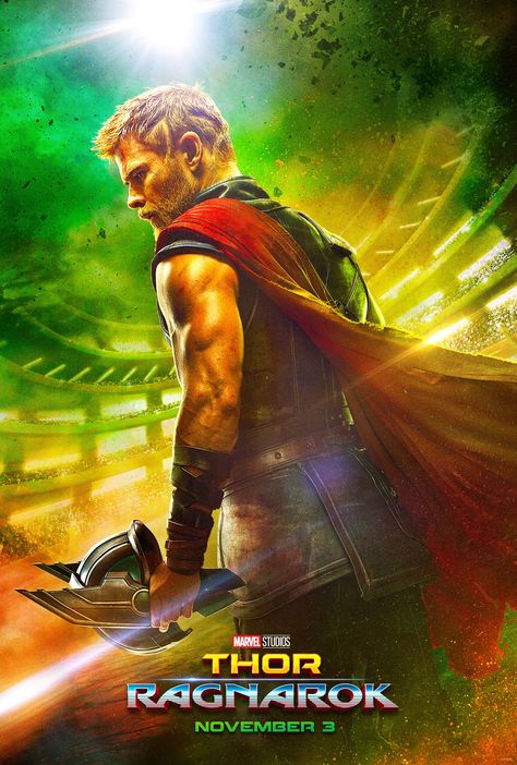 Thor: Ragnarok - director: Taika Waititi, cast: Chris Hemsworth, Tom Hiddleston, Cate Blanchett, Idris Elba, Jeff Goldblum #movie #marvel #collection Thor Ragnarok Movie, Ragnarok Movie, Thor Ragnarok 2017, Tam Film, Film Marvel, Chris Hemsworth Thor, Thor Ragnarok, Karl Urban, Idris Elba