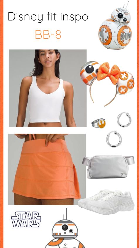 #disney #starwars #starwarsoutfit #bb8outfit #disneyoutfit Disney Outfits Women, Disney Themed Outfits, Star Wars Bb8, Disney Zootopia, Disney Bound Outfits, Star Wars Outfits, Bb 8, Disney Diy, Themed Outfits