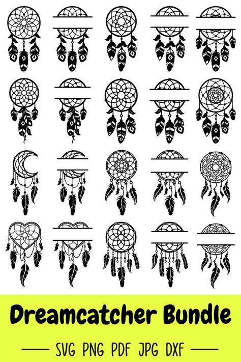 - This product contains 20 designs.
- Files are high resulation 300 dpi.
- You will get 5 formats:

- 20 SVG Files
- 20 JPG Files
- 20 PDF Files
- 20 PNG Files (transparent background)
- 20 DXF Files

-- INSTANT DOWNLOAD -- Dreamcatcher Svg, Native American Svg, Boho Svg, Split Monogram, Dream Catcher, Nativity, Feathers, Native American, Digital Drawing