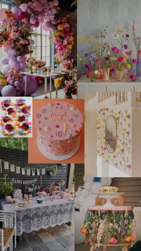 Our little wild flower is turning two birthday party meets garden party ! Turning Two Birthday, Garden Theme Birthday, Two Birthday Party, Flower Party Themes, Flower Power Party, Flower Birthday Party, Two Birthday, 5th Birthday Party Ideas, 1st Birthday Party Themes