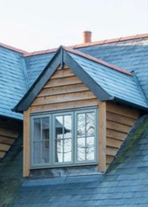 Oak Cladding, House Cladding, Attic Conversion, Cedar Shingles, Dormer Windows, House Construction Plan, Roof Structure, Loft Conversion, Front Garden