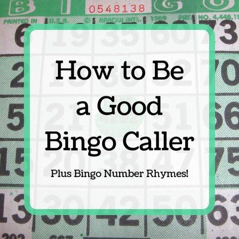 Before you try to call a game, read this article to get advice from a former professional bingo caller. Bingo Party Decorations, Bingo Prize Ideas, Number Rhymes, Camping Bingo, Bingo Caller, Bingo Books, Bingo Calls, Bingo Patterns, Bingo Casino