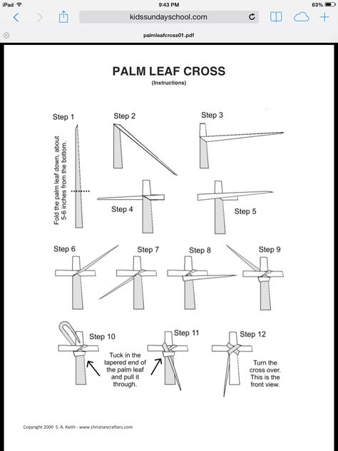 How to make a Palm Leaf Cross How To Fold A Palm Leaf Into A Cross, Palm Leaf Cross, Palm Cross, Youth Bible Study, Easter Sunday School, Growing In Faith, Palm Leaf, Useful Life Hacks, Palm Leaves