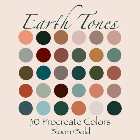 Earth tones procreate color swatches | Etsy Earth Colour Palette, Earth Tone Color Palette, Earth Tone Color, Earth Tone Colors, Earth Color, Bohol, Color Palette Design, Color Inspo, Color Swatch