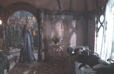 Elven Bedroom, Arwen Undomiel, Lotr Elves, John Howe, Earth Photos, Into The West, The Two Towers, Fantasy Places, Thranduil