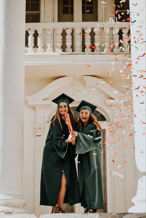 Graduation Cap And Gown Photoshoot, College Graduation Pictures Two Friends, Graduation Pics With Best Friend, Best Friend Graduation Pictures Colleges, Cap And Gown Pics With Friends, Cap And Gown Senior Pictures With Friends, Cap And Gown Photos With Friends, Best Friend Cap And Gown Pictures, Friend Cap And Gown Pictures