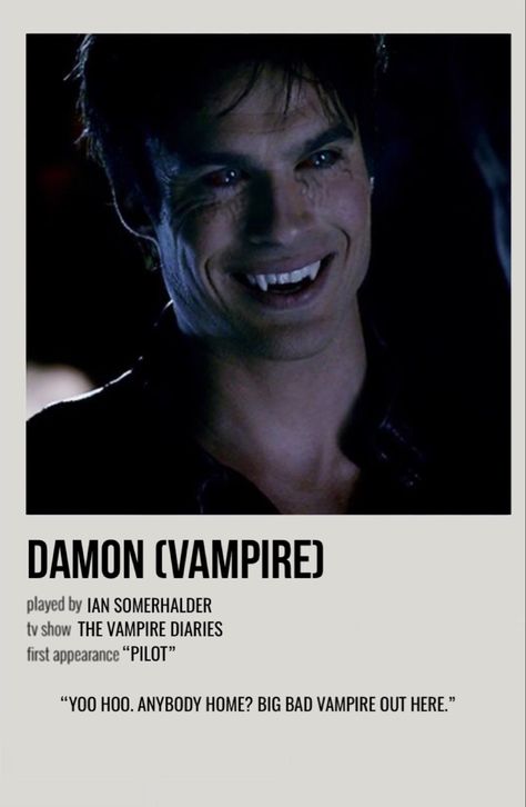 Damon Salvatore Vampire, Paul Wesley Vampire Diaries, The Vampire Diaries Characters, Vampire Pictures, Vampire Diaries Poster, Character Poster, Series Poster, Vampire Diaries Seasons, Vampire Diaries Wallpaper