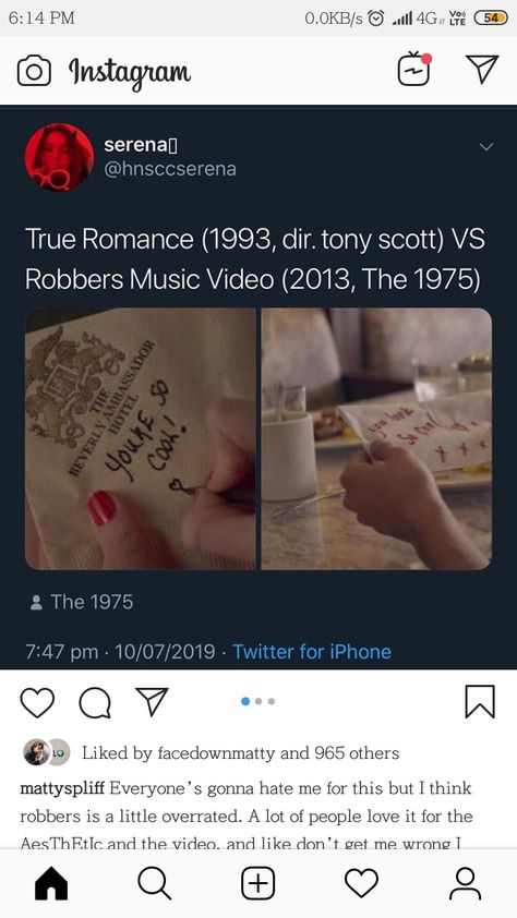 Babe, you look so cool. Babe You Look So Cool Tattoo, You Look So Cool Tattoo, Tony Scott, Cool Tattoo, True Romance, The 1975, So Cool, Cool Tattoos, Music Videos