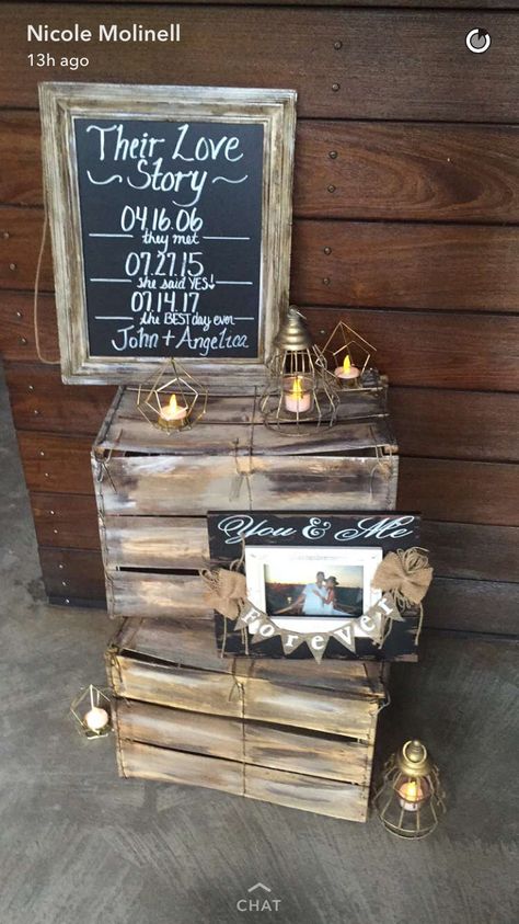 Rustic Theme Engagement Party, Farm Style Engagement Party, Engagement Party Rustic Theme, Outside Engagement Party Decorations, Engagement Party Ideas Rustic, Rustic Engagement Party Decorations, Decorations For Engagement Party At Home, Engagement Bonfire Party, 25th Anniversary Theme Party Ideas