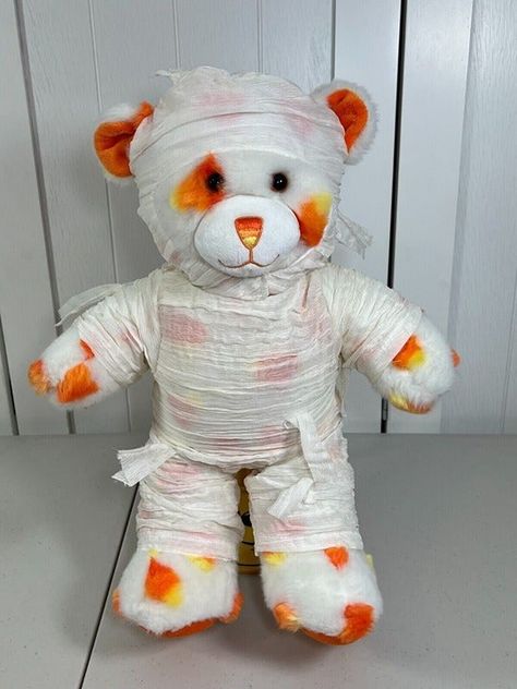 Build A Bear Halloween Candy Corn Plush 16" w/ Mummy Costume | Mercari Build A Bear Halloween, Mummy Costume, Santa List, Bear Halloween, Halloween Candy Corn, Build A Bear, Close Up Pictures, Halloween Candy, Candy Corn