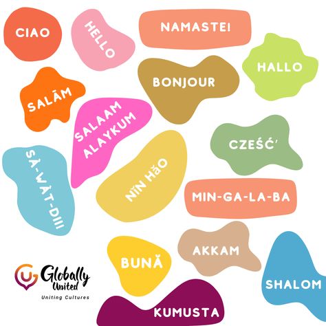 n how many languages can you say “Hi” or greet someone? Learn with us. 🇰🇲🇨🇻🇧🇹🇦🇿🇪🇬🇧🇯🇧🇳🇧🇩 #globallyunited #unite #culture #unitingculture #travelblogger #travel #travelgram #fff #lfl #follow #learn #love #blog #like #instagram #portal #traveltheworld #travelgram #traveling #traveladdict #travelmore #languages #france #china #spain #greece #italy #germany #languagelearning #languagestudy Greece Italy, Language Study, Different Languages, Like Instagram, Say Hi, Travel Blogger, How Many, Portal, Greece