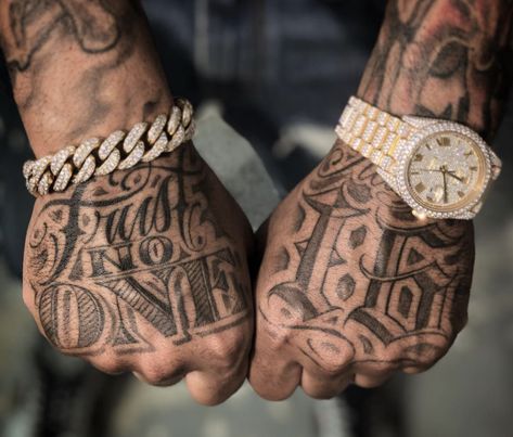 Gangsta Hand Tattoos, Hand Tattoos For Guys Ideas Design, Black Men Hand Tattoos, Chicano Hand Tattoo, Best Hand Tattoos Men, Get Rich Or Die Trying Tattoo, Hand Tattoos For Guys Men, Riverside Tattoo, Egypt Tattoo Design