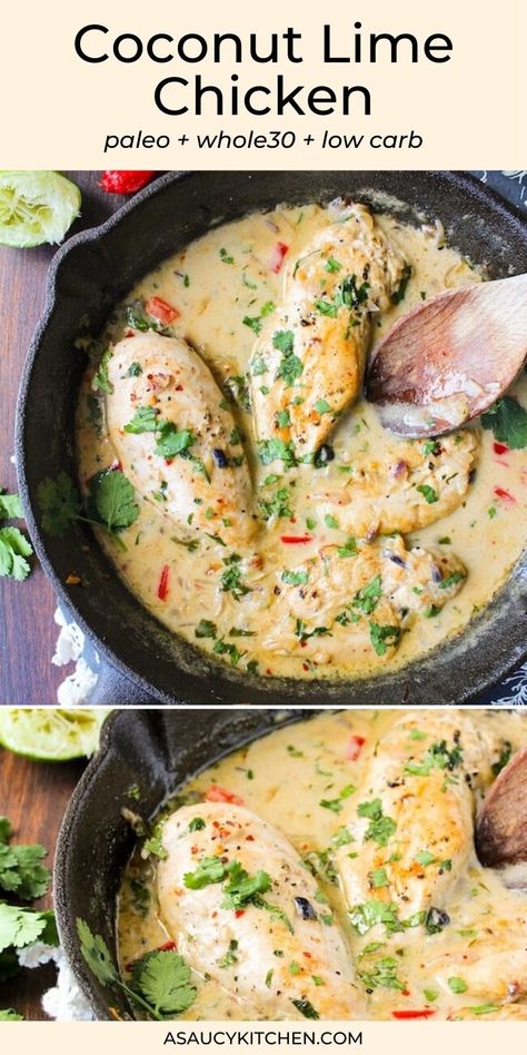 Coconut Lime Chicken, Candida Recipes, Dairy Free Low Carb, Healthy Low Carb Dinners, Candida Diet Recipes, Low Carb Low Fat Recipes, Dairy Free Paleo, Boiled Egg Diet Plan, Low Carb Diet Recipes