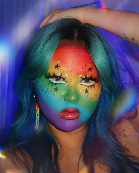 1,2 or 3??? swipe for 👁️👄👁️ me 🤝 makeup maximalism Weird Girl Makeup, Weird Girl, Daily Fits, Maximalism, Art References, Girls Makeup, Daily Workout, Fashion Magazine, Art Reference