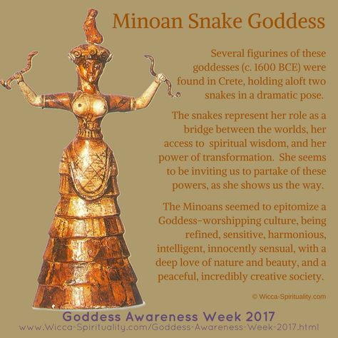 Ancient Goddess Art, Minoan Goddess, Minoan Snake Goddess, Ancient Snake, Knossos Crete, Serpent Goddess, Minoan Civilization, Snake Goddess, Minoan Art