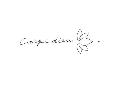 Small Carpe Diem Tattoo, Carpe Diem Tattoo Fonts, Tattoo Carpe Diem, Cool Animal Tattoos, Animal Tattoo Ideas, Stylish Tattoo, Small Pretty Tattoos, Tattoos For Black Skin, Pretty Tattoos For Women