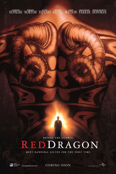 Red Dragon Hannibal Red Dragon, Jack Crawford, Red Dragon Tattoo, Full Mon, Mary Louise Parker, Dragon Rouge, Gaspard Ulliel, Lyric Tattoos, Dragon Movies