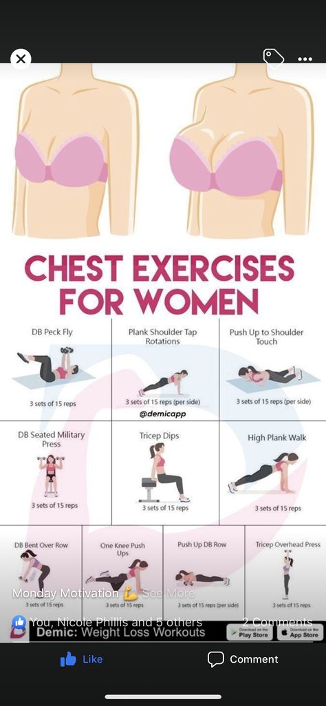 Chest Workout Women, Latihan Dada, Best Chest Workout, Chest Exercises, Beginner Workouts, Gym Antrenmanları, Latihan Yoga, Breast Workout, Quick Workout Routine