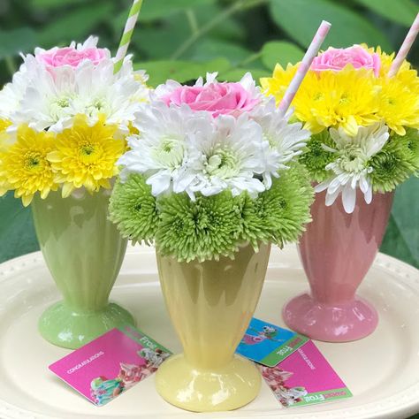 Girly Picnic, Shower Snacks, Ice Cream Social Party, Floral Shops, Student Treats, Ice Cream Flower, Flower Animals, Ice Cream Party Theme, Themed Party Ideas