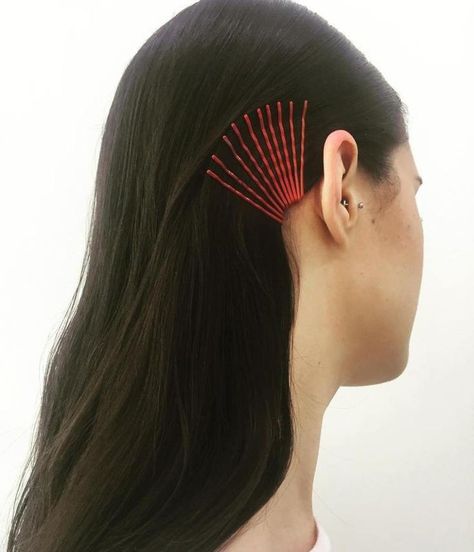 Summer Hair Accessories, Fashionable Accessories, Editorial Hair, Slicked Back Hair, But Why, Old Style, Hair Accessories For Women, Summer Hairstyles, Hair Looks