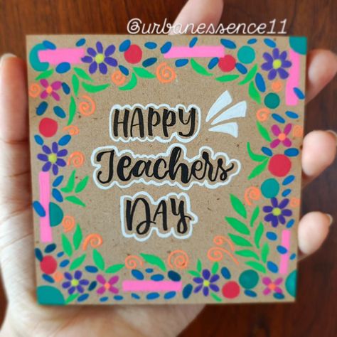 Quotes For Teachers Day, Quotes For Teachers, Calligraphy Artist, Happy Teachers Day, Art Calligraphy, Teachers Day, Teacher Quotes, Calligraphy, Canvas