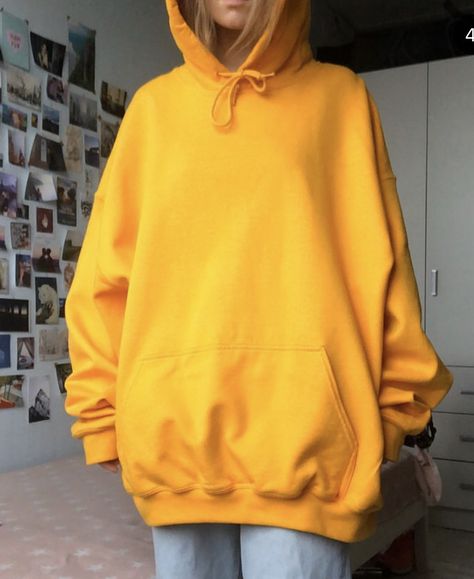 Yellow Energy, Hoodie Outfits, Winter T Shirts, Comic Characters, Orange Hoodie, Pullover Outfit, Shein Outfits, Yellow Hoodie, Acrylic Wedding