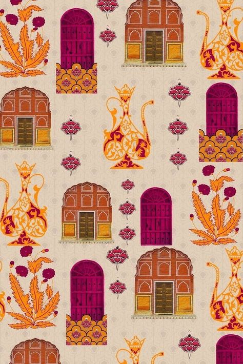 Tapestry Dress, Wallpapers Laptop, Patterns Illustration, Art Leaves, Mughal Art Paintings, Fusion Wear, Design Pattern Art, Mughal Art, Print Design Art