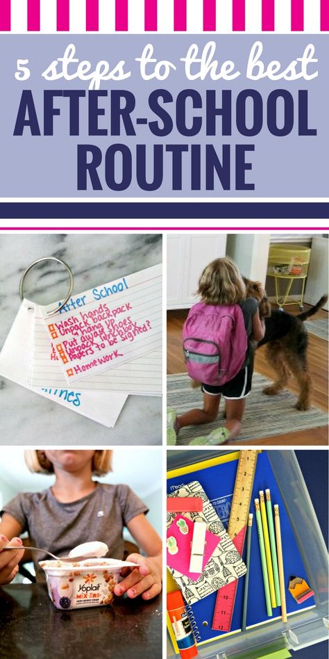 Getting home from school can be hard! After several years of trial and error, we finally have an after-school routine that works. It's simple yet effective. And while it's not the perfect time that I always envisioned, it's pretty darn good. #kids #routin After School Schedule, After School Routine, School Routine, Schedule Organization, Back To School Hacks, School Schedule, Parenting Articles, Trial And Error, Work Diy