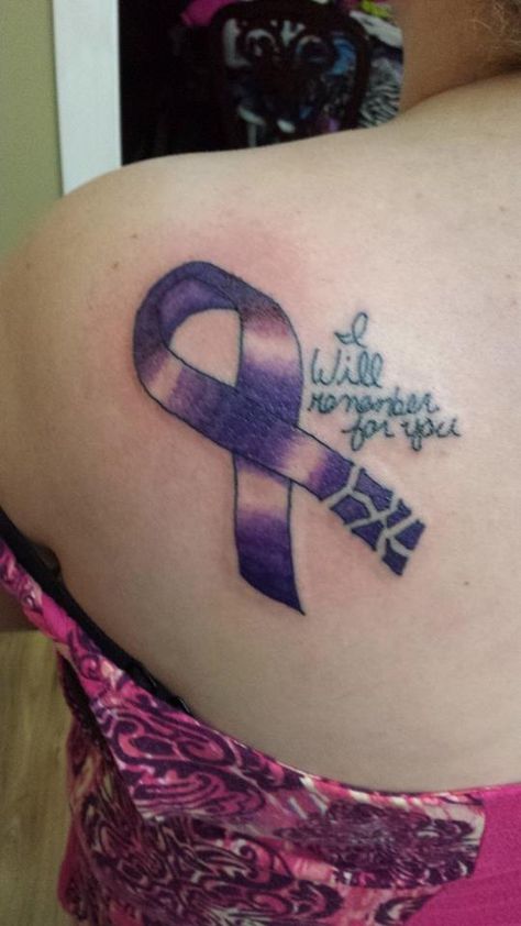 I will remeber Purple Ribbon Tattoo Alzheimers, Altzeimers Tattoo, Alzheimers Tattoo Grandpa, Purple Ribbon Tattoos, Alzheimers Tattoo, Crohns Tattoo, Ribbon Board, Remember Tattoo, Memorial Tattoo Quotes