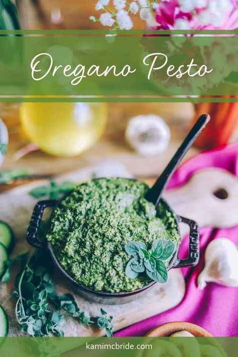 Pesto is a delicious way to bring fresh herbs into everyday meals, and this Oregano Pesto is one of my tried-and-true favorites. Pesto Aioli, Herbal Kitchen, Vegetable Dip, Creamy Dip, How To Make Pesto, Pesto Recipe, Nutritional Yeast, Wild Food, Oregano