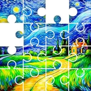 Style Scape, Puzzle Drawing, Van Gogh Style, New Picture, Van Gogh Paintings, Jigsaw Puzzles Online, Puzzle Art, Puzzle Board, Puzzle Solving