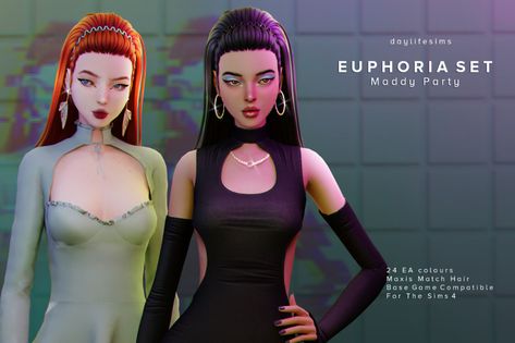 Sims Euphoria, Sims 4 Cc Euphoria, Euphoria Clothes, Daylife Sims, Euphoria Outfits, Euphoria Clothing, Los Sims 4 Mods, Mod Hair, Sims 4 Anime