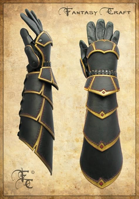 Armadura Cosplay, Fantasy Craft, Foam Armor, Costume Armour, Leather Bracers, Armor Clothing, Larp Armor, Hand Protection, Cosplay Armor