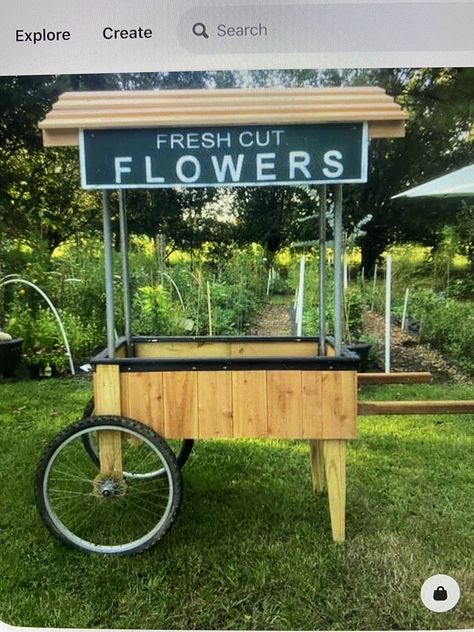 Roadside Flower Stand Ideas, Flower Carts Display Ideas, Flower Stand Ideas Farmers' Market, Flower Stand Ideas, Tv Room Design Ideas, Roadside Flower Stand, Farm Market Ideas, Flower Carts, Farmers Market Stand