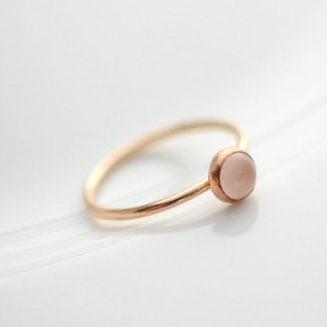 Gold Rose Quartz Ring // 14k Yellow Gold Filled Rose Quartz Ring // 5mm Rose Quartz Gold Ring // Rose Quartz Stacker Ring // Gold Pink Ring Minimalist Jewelry Silver, Delicate Engagement Ring, Yellow Gold Diamond Engagement Ring, Emerald Wedding Rings, Stacker Rings, Rose Gold Quartz, Rose Quartz Ring, Gold Filled Ring, Engraved Gifts